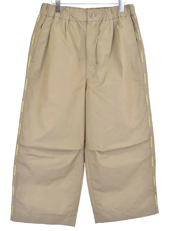 DIGAWEL ディガウェル 20SS Hefner SUIT PANTS コットンワイドパンツ