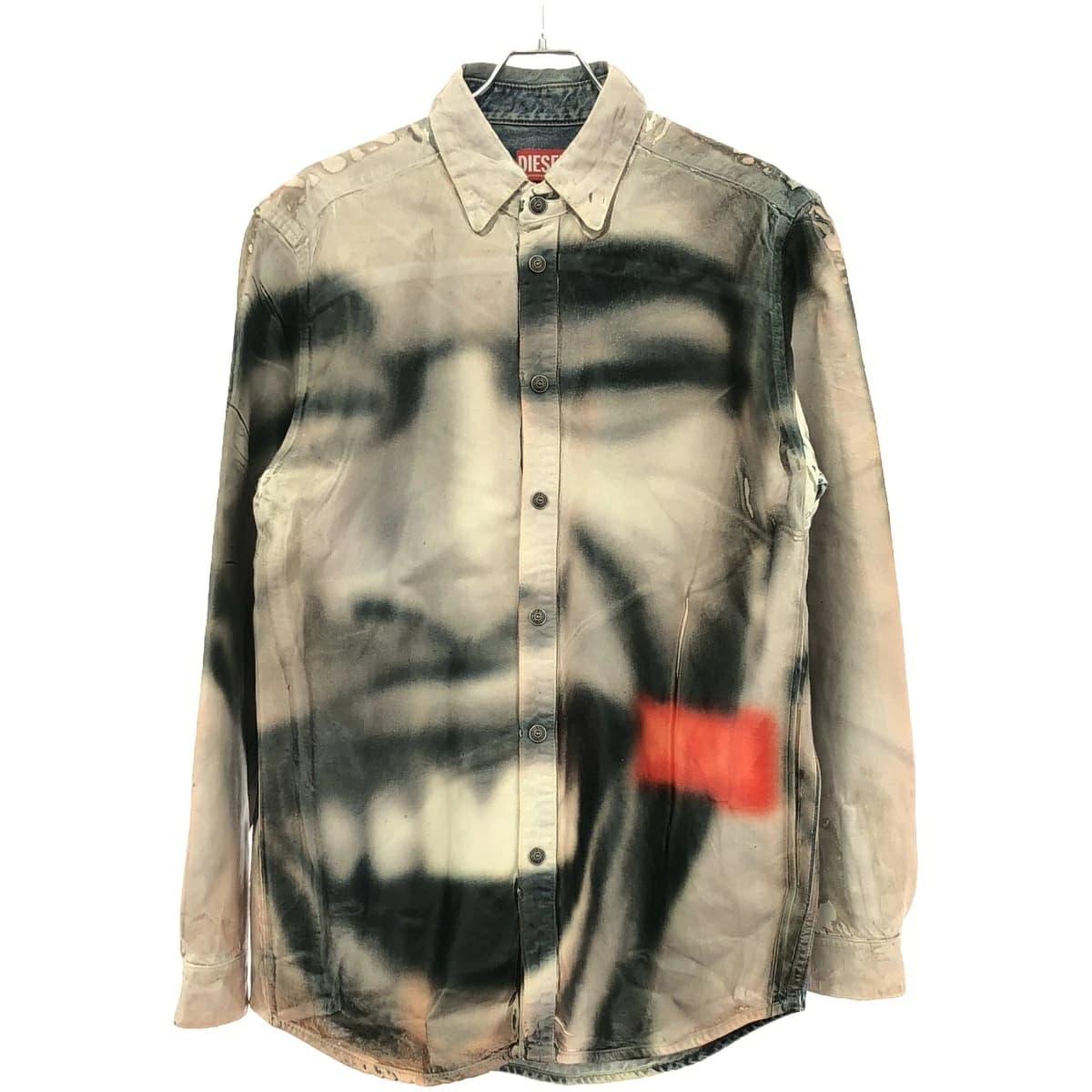 DIESEL ディーゼル オーバーサイズコーティングデニムシャツ D-SIMPLY-FSD