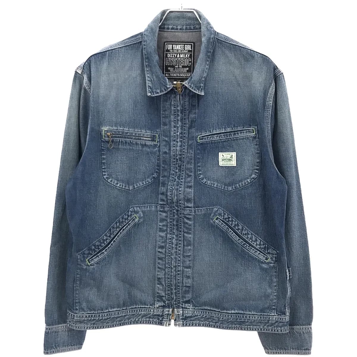 HYSTERIC GLAMOUR ヒステリックグラマー 22SS ジップアップデニムジャケット