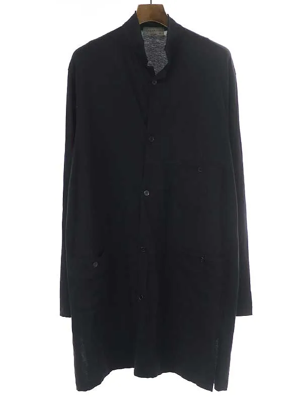 Yohji Yamamoto ヨウジヤマモト プールオム 17SS コットンジャージロングジャケット