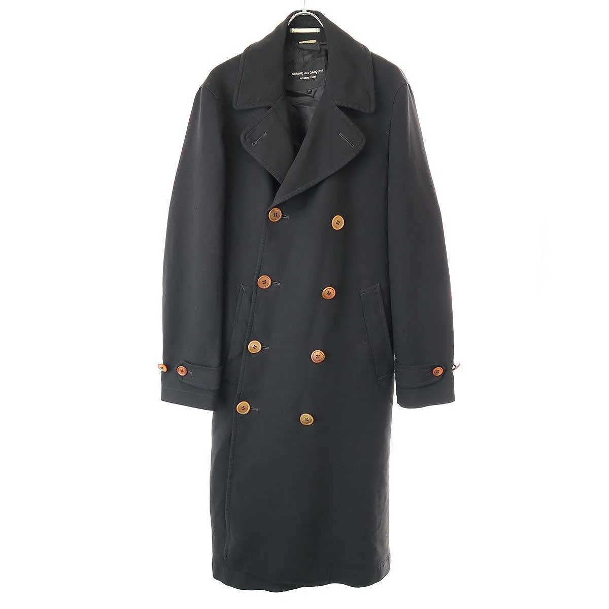 COMME des GARCONS コム デギャルソンオムプリュス 17AW ポリエステル縮絨捻じれトレンチコート