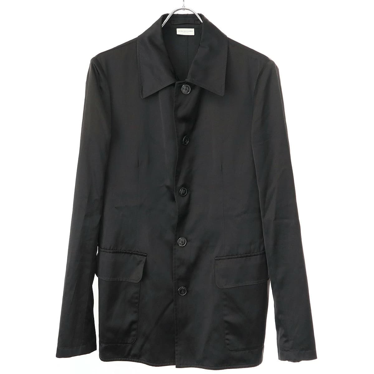 DRIES VAN NOTEN ドリスヴァンノッテン 23SS Brisco Jacket サテンスプレッドカラー ジャケット