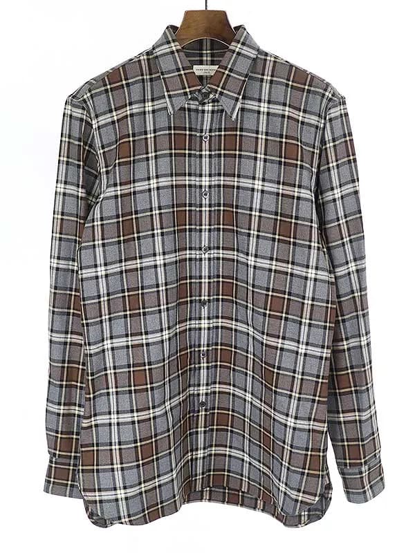 DRIES VAN NOTEN ドリスヴァンノッテン 20AW コットンフランネルチェックシャツ