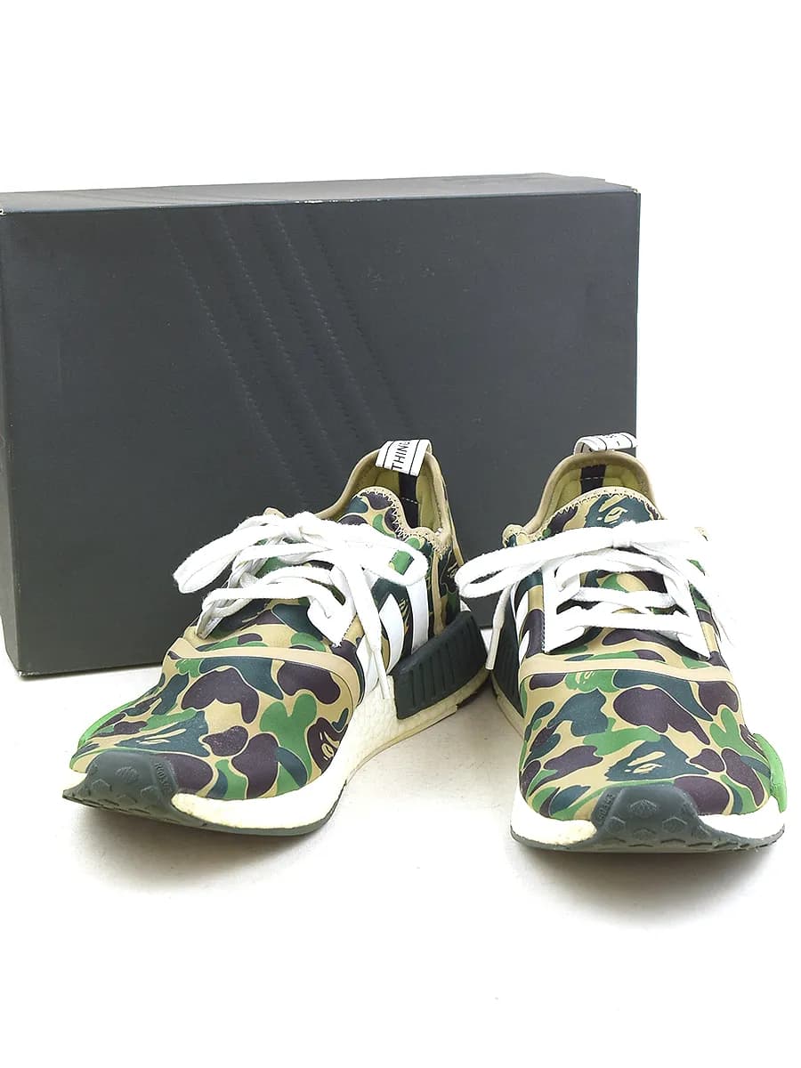 A BATHING APE アディダスオリジナルス×ア ベイシング エイプ NMD R1 BAPE スニーカー
