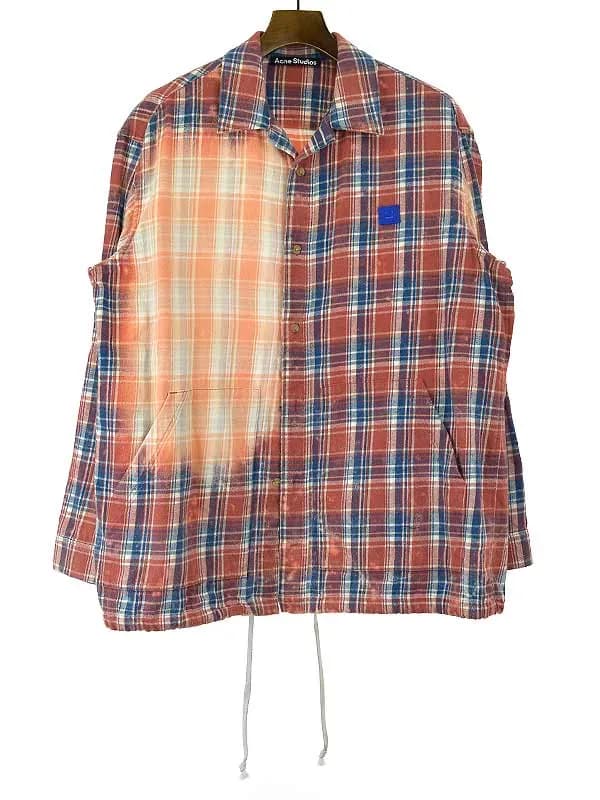 Acne Studios アクネ ストゥディオズ 21AW オーバーサイズフランネルチェックシャツジャケット