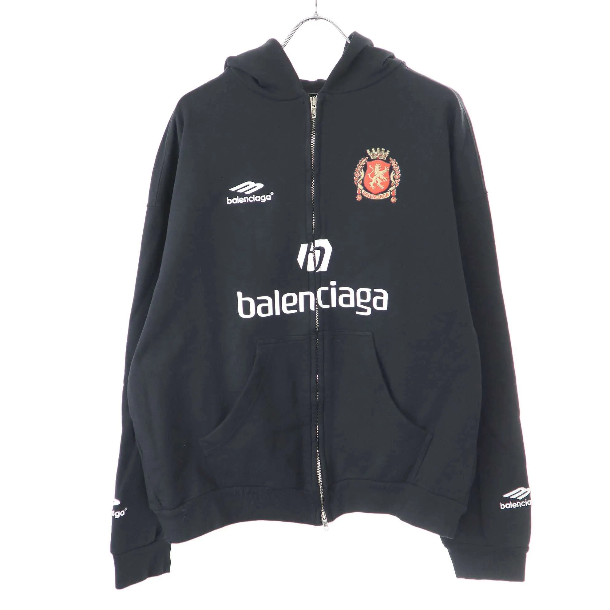 BALENCIAGA バレンシアガ 24SS Soccer Paris Zip-Hoodie ジップアップパーカー
