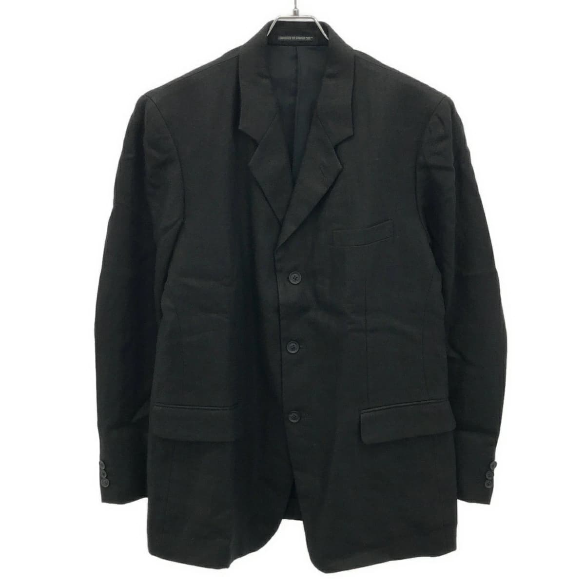Yohji Yamamoto ヨウジヤマモト コスチュームドオム 20SS リネン3Bジャケット&2タックパンツ セットアップ HN-J80-350/HN-P83-350