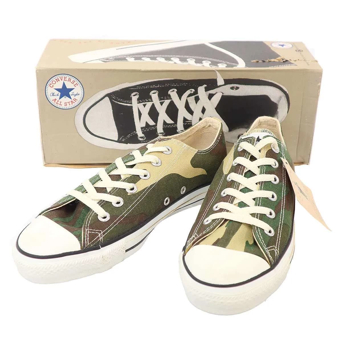 CONVERSE コンバース 1990's ALL STAR LOW USA CANVAS OKIVE CAMOUFAGE スニーカー