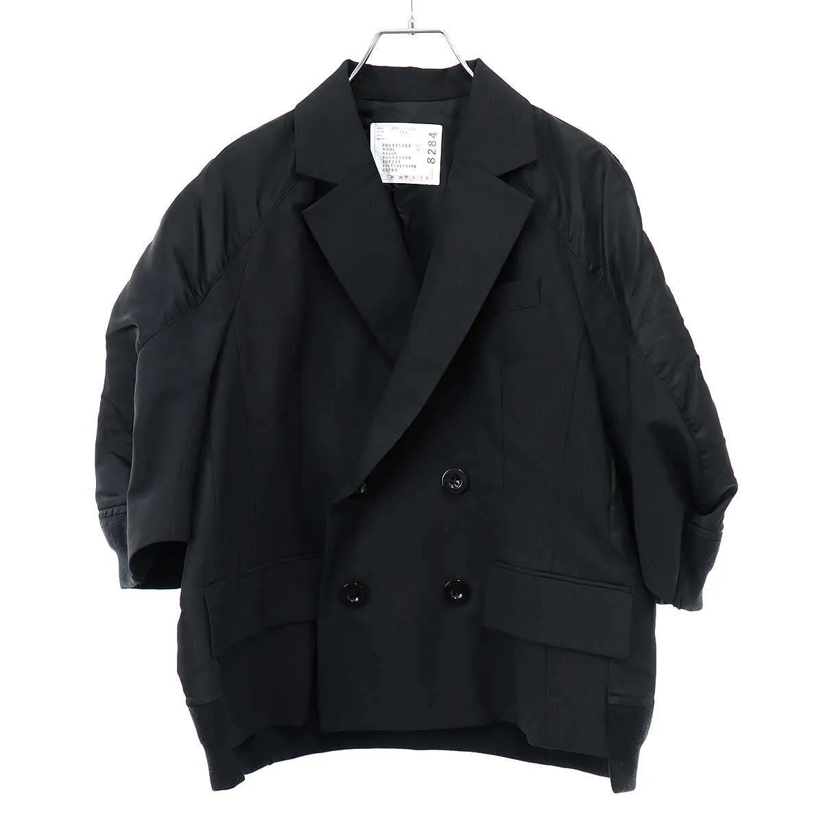 sacai サカイ 26SS Suiting x Nylon Twill Jacket ショートスリーブ スーチングジャケット 26-08284