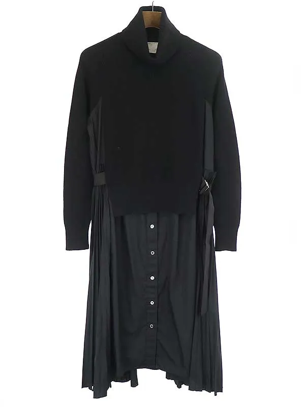 sacai サカイ 19AW Wool Knit Dress ウールニットドレスワンピース