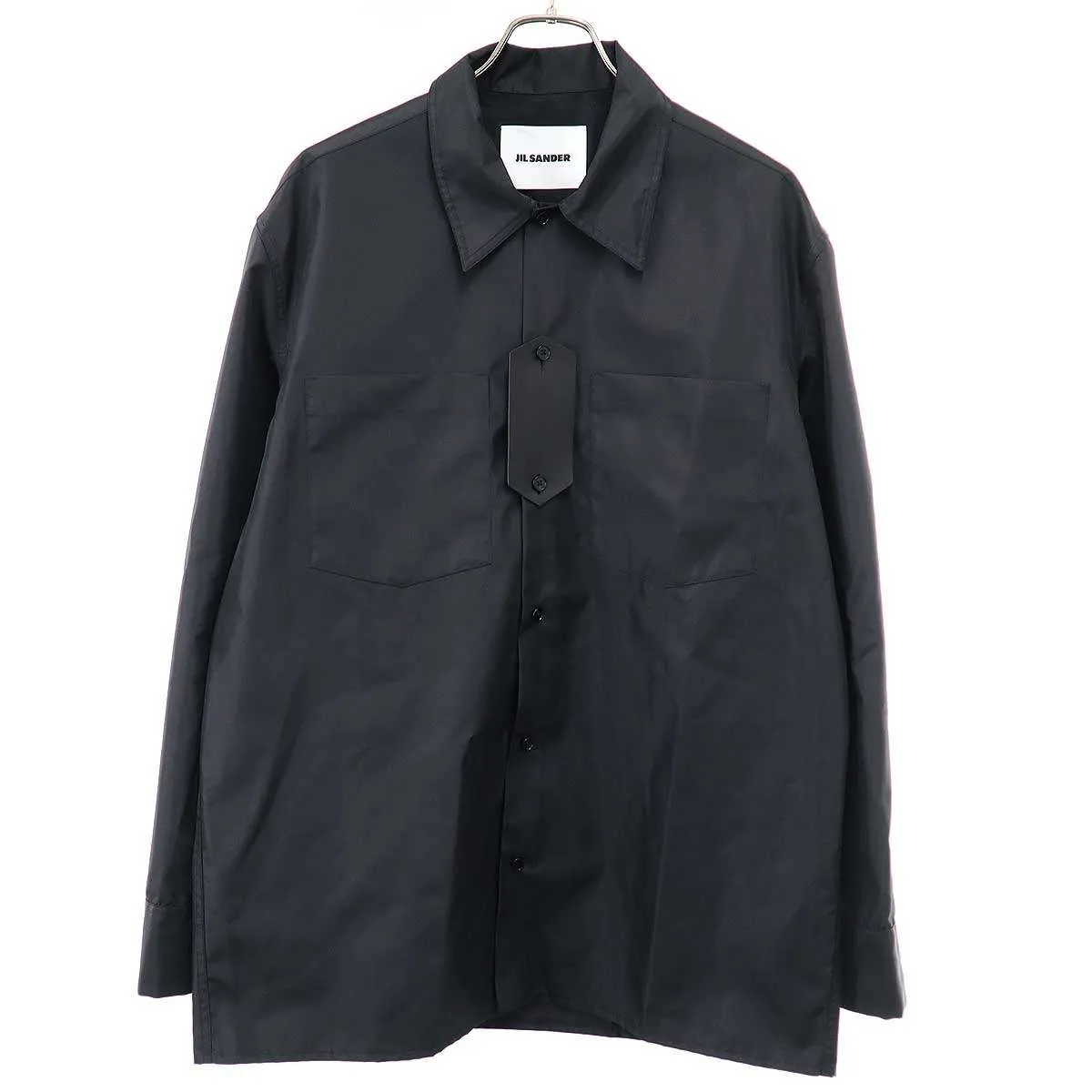 JIL SANDER ジルサンダー 23SS レザーパッチロングシャツ