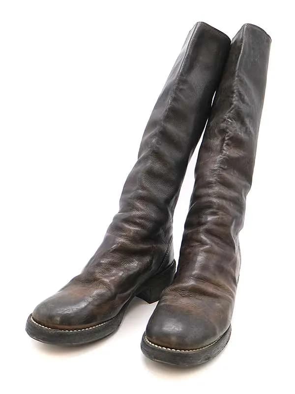 GUIDI グイディ バックジップヒールロングブーツ