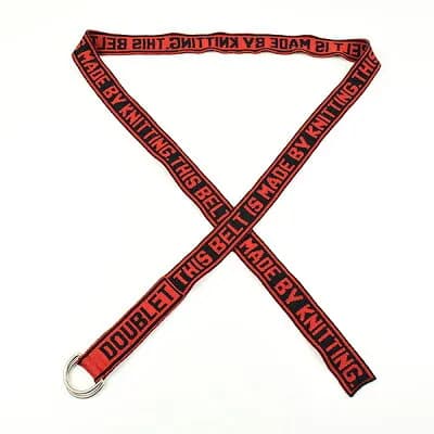 doublet doublet JACQURAD TAPE KNIT BELT
