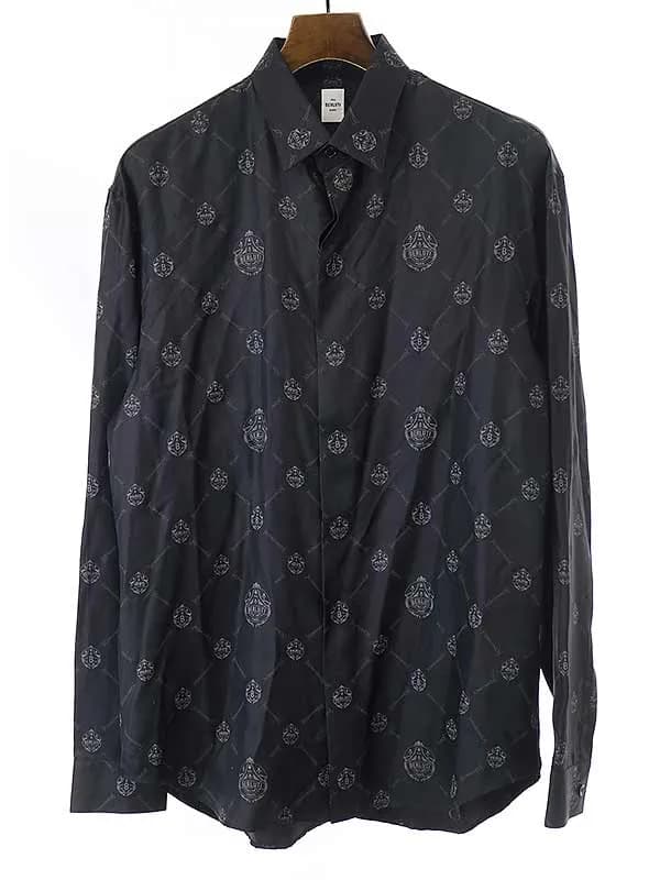 Berluti ベルルッティ 20AW エンブレムロゴプリントシルクシャツ