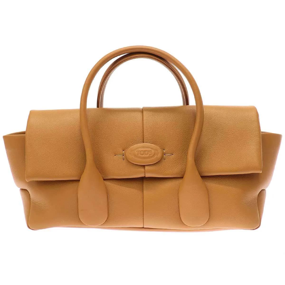 TOD'S トッズ Di Bag Reverse Ew Flap in 2WAYレザーバッグ ブラウン