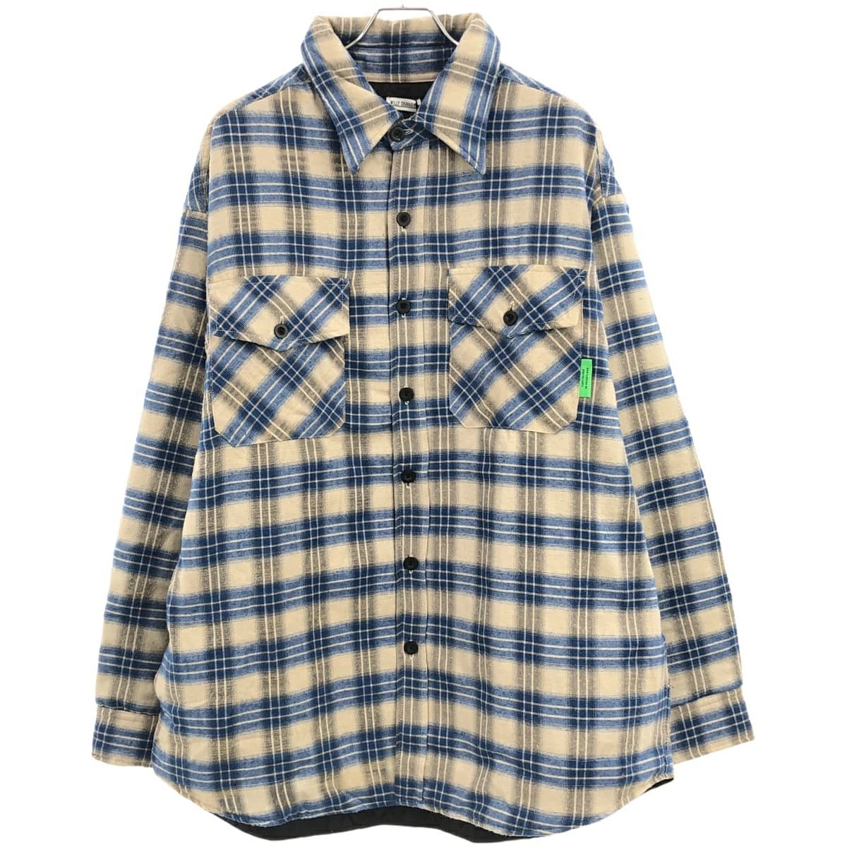 WILLY CHAVARRIA ウィリーチャバリア 22AW PLAID FLANNEL JACKET チェック柄パデットキルティングジャケット