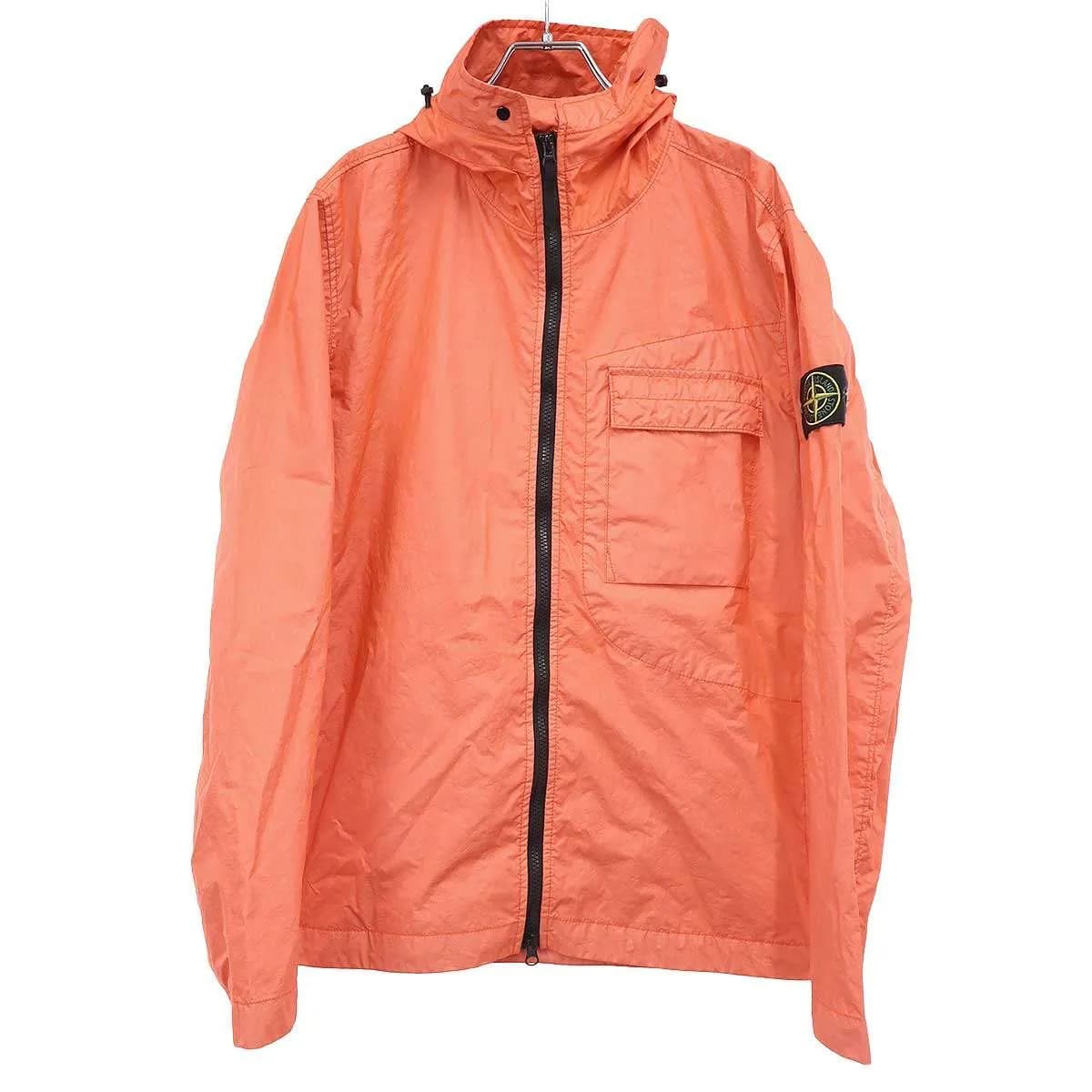 STONE ISLAND ストーンアイランド 23SS MEMBRANA 3L TC ガーメントダイコーティングナイロンジップフーディ