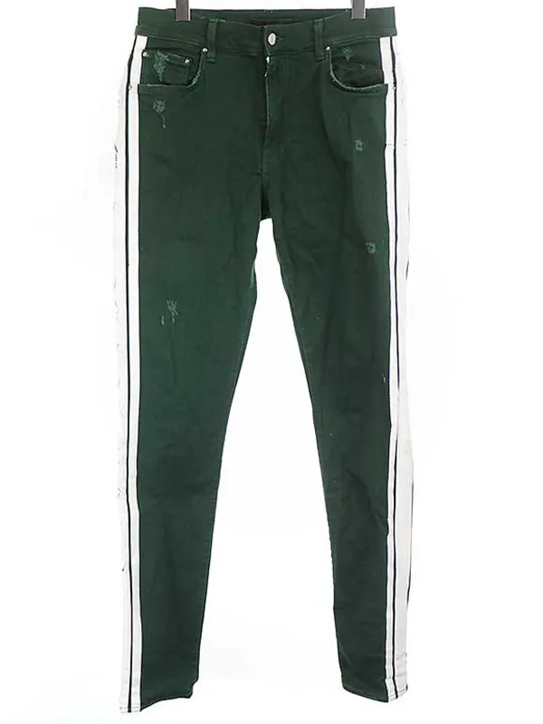 AMIRI アミリ ダメージ加工サイドラインスキニーパンツ