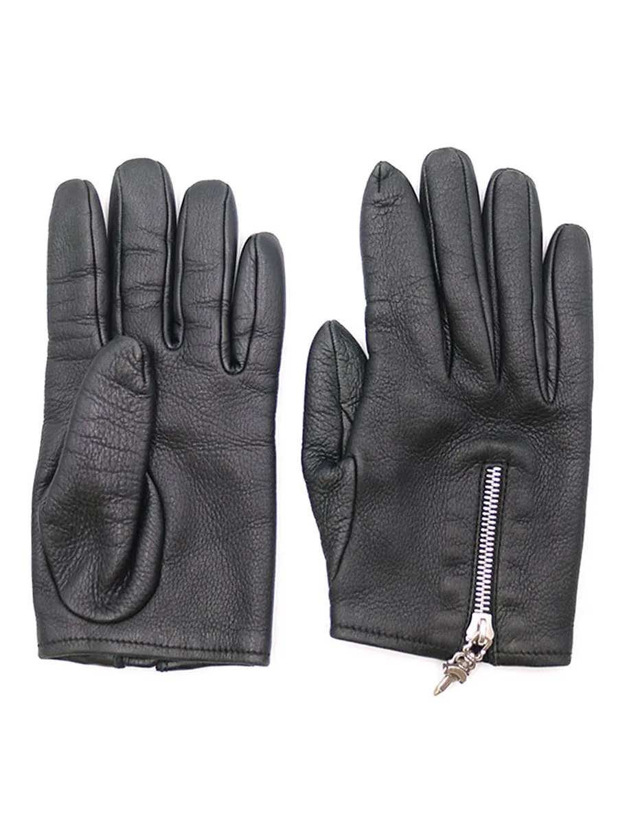 CHROME HEARTS クロムハーツ DGR ZIP GROVE ダガージップレザーグローブ