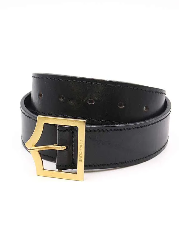 Dior HOMME ディオールオム Dバックルレザーベルト