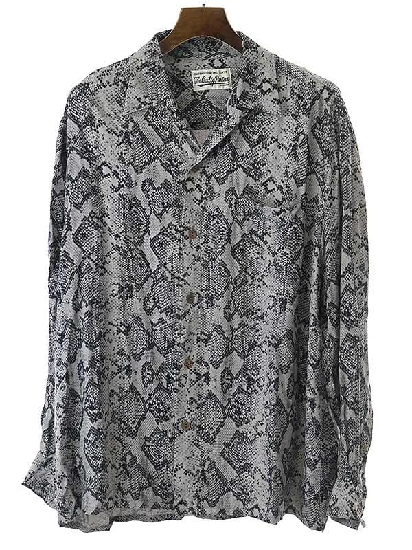 WACKO MARIA ワコマリア 21AW PYTHON HAWAIIAN SHIRT L/S パイソンハワイアン長袖シャツ
