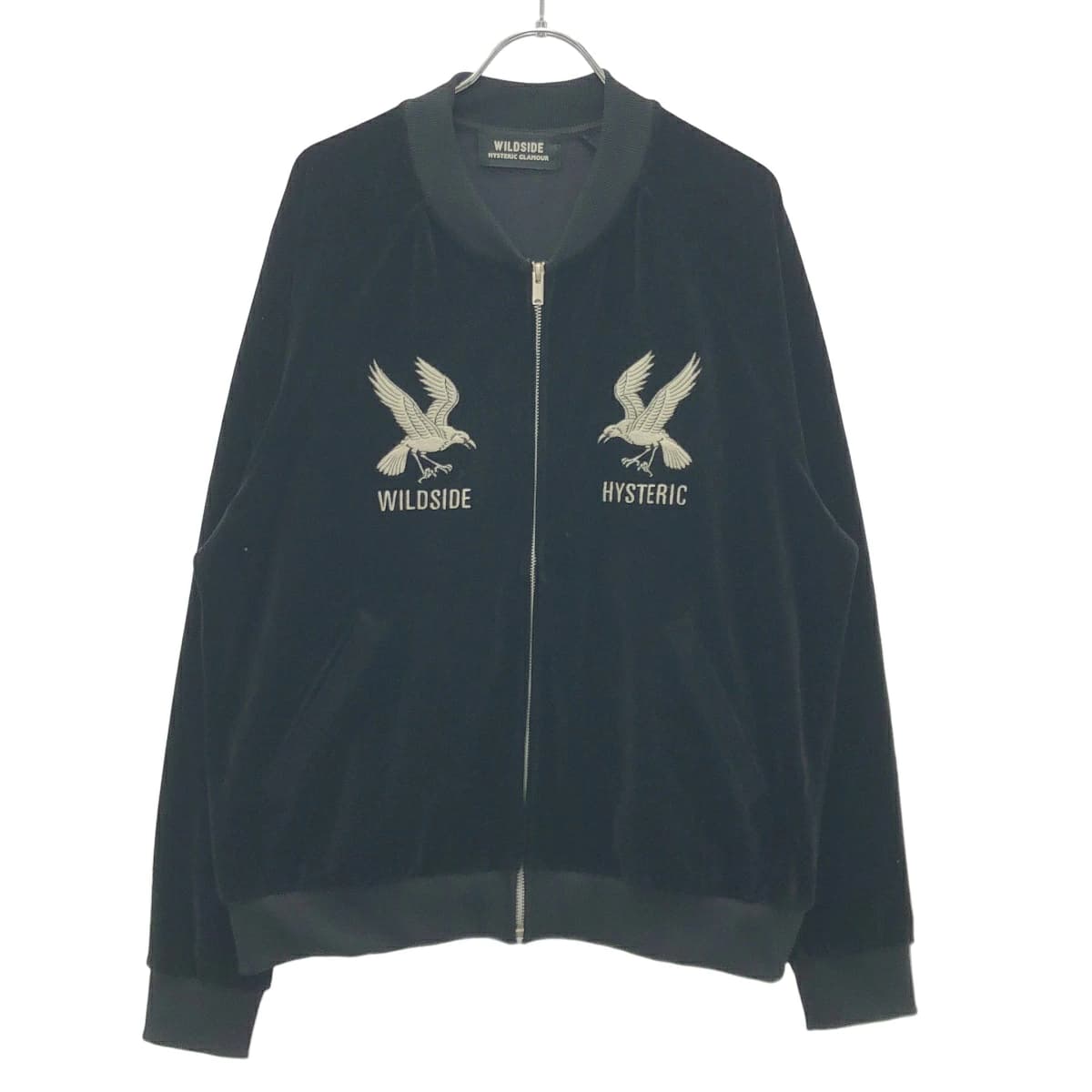 Yohji Yamamoto ワイルドサイド ヨウジヤマモト×ヒステリックグラマー 24SS VELOR TRACK JACKET ベロアトラックジャケット スカジャン SS-Y03-810