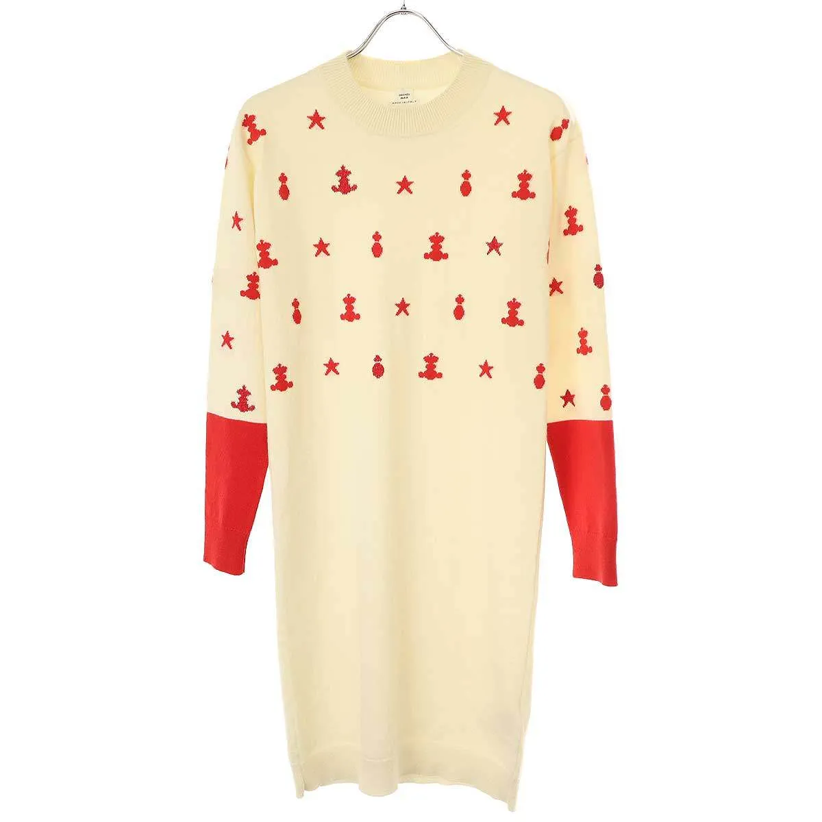 HERMES エルメス 21SS Poste et Cavalerie カシミヤニットワンピース