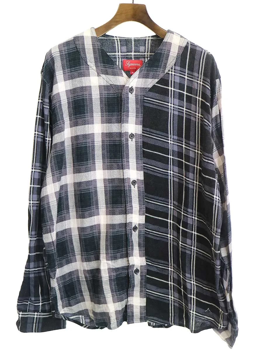 Supreme シュプリーム 16AW Multi Plaid Flannel Jersey ベースボールチェックフランネルシャツ