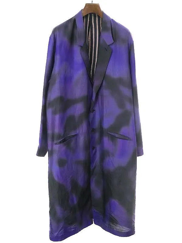 Yohji Yamamoto ヨウジヤマモト プールオム 17SS i'm slump 調子悪いっす シルクロングジャケット