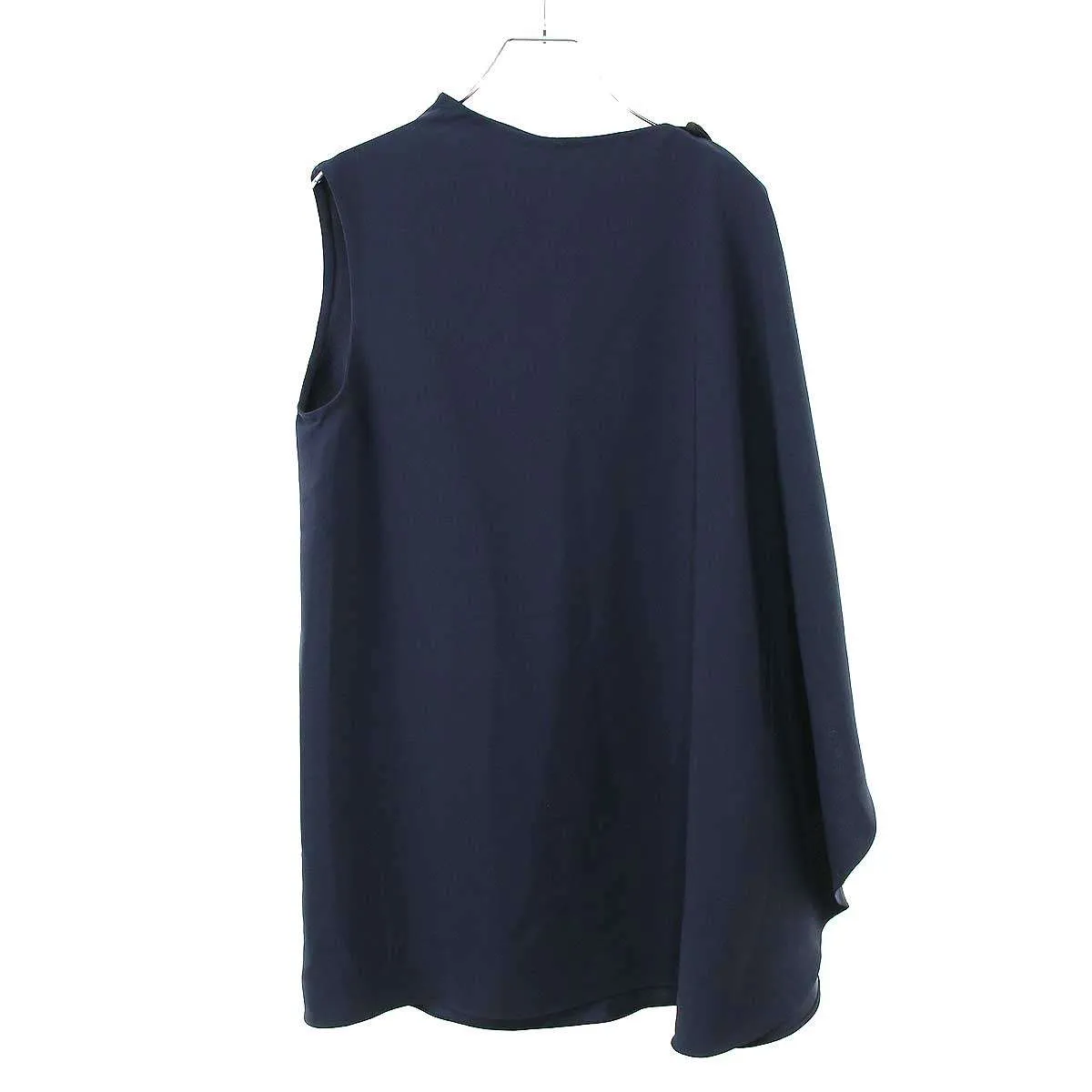 HARUNOBUMURATA ハルノブムラタ 26SS BACK SATIN ASYMMETRY DRAPED BLOUSE アシンメトリーブラウス HM26S739-STY05