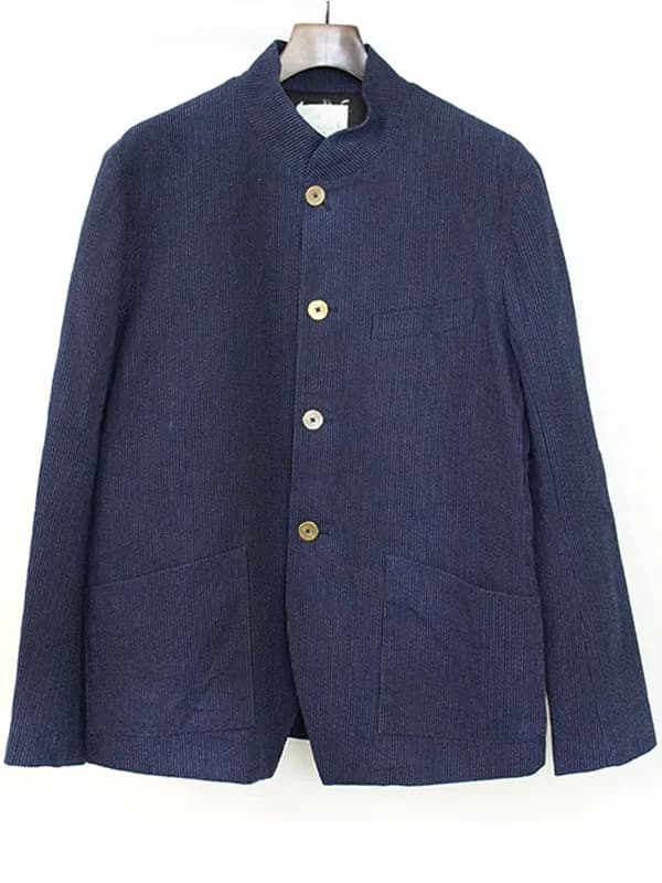 Araki Yuu アラキユウ 4B Jerkin Jacket ストライプジャーキンジャケット