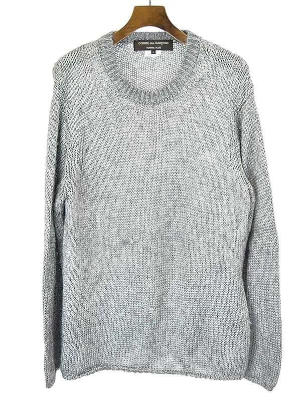 COMME des GARCONS コムデギャルソン オムプリュス 21SS シルバースパークニットセーター