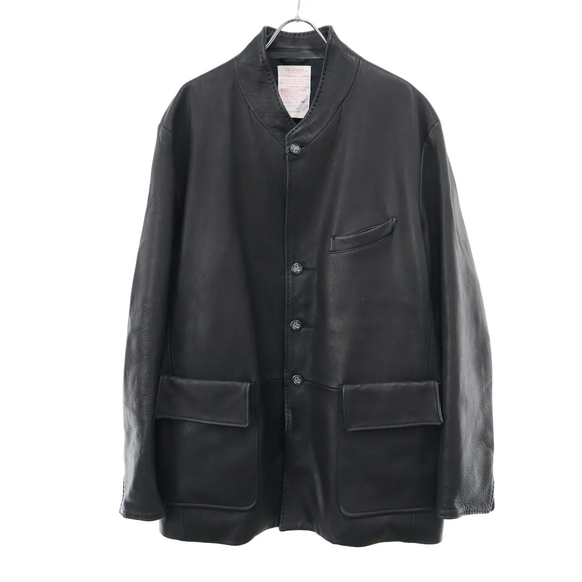 NICENESS ナイスネス 25AW KEENAN Oiled Deer Leather Hunting Teba Jacket オイルディアレザージャケット NN-0101O16
