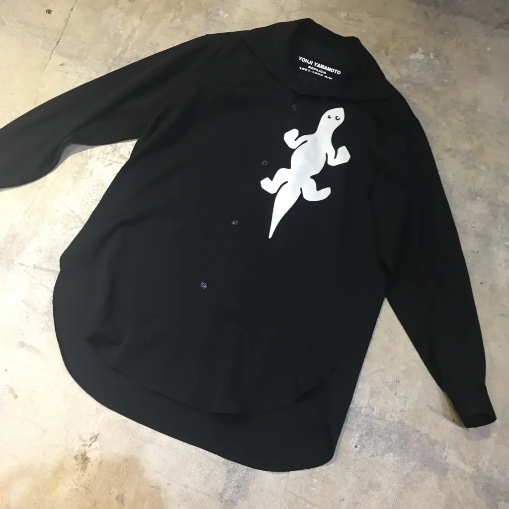 Yohji Yamamoto Yohji Yamamoto POUR HOMME 16SS REPLICA 1991-1992A/W ウールギャバジントカゲシャツ