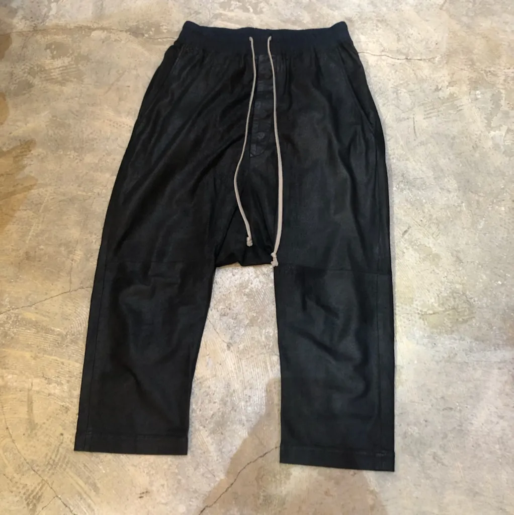 Rick Owens Rick Owens 11AW デストロイラムレザーサルエルパンツ