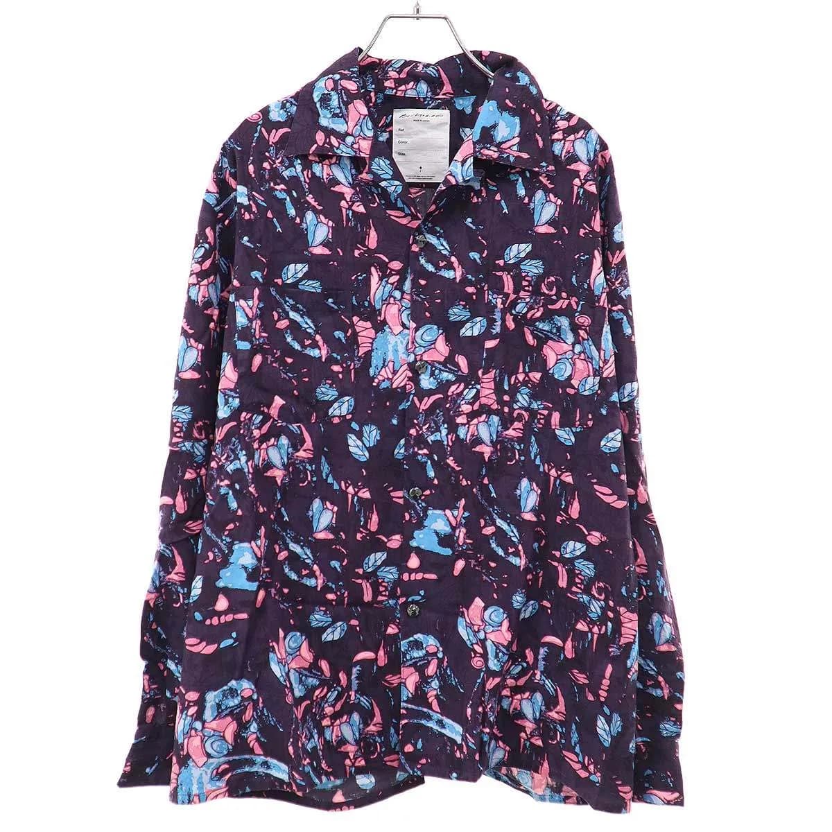 BLACKBIRD ブラックバード SAMPLE/26SS Open Collar Shirt Botanical print オープンカラーシャツ