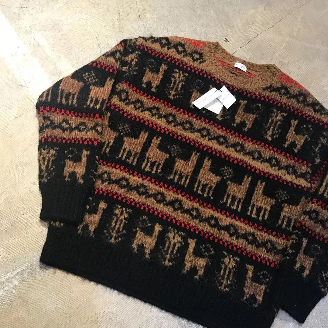 DRIES VAN NOTEN DRIES VAN NOTEN 17AW ノルディック柄オーバーサイズニット