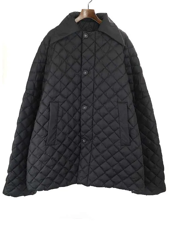 RAF SIMONS ラフシモンズ 21AW Short Padded Shirting Jacket オーバーサイズキルティングダウンジャケット