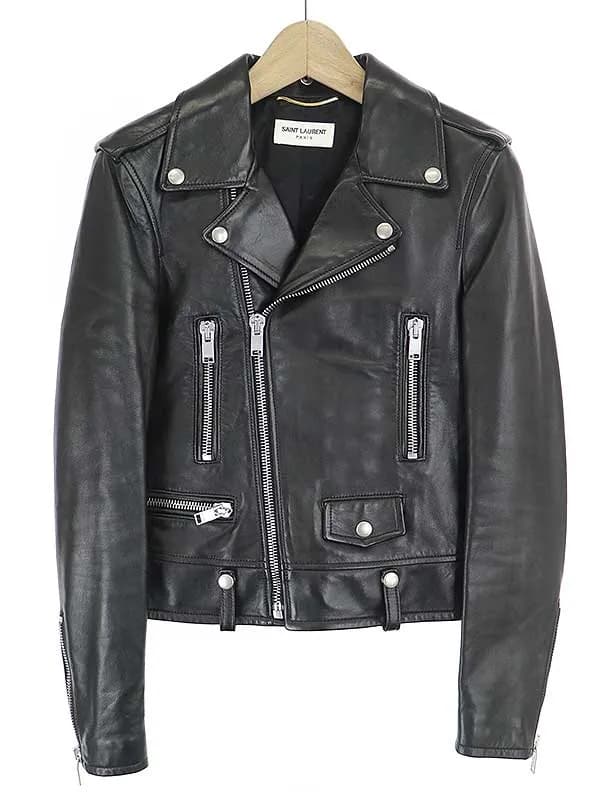 SAINT LAURENT サンローラン パリ 14SS L01 ラムダブルレザーライダースジャケット