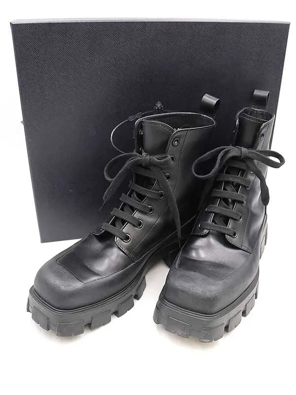 PRADA プラダ 22AW コンバットレザーブーツ