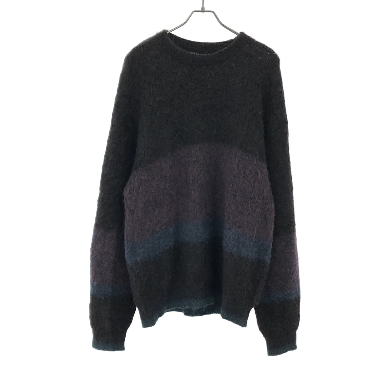YOKE ヨーク 23AW MOHAIR BORDER CREWNECK SWEATER モヘアボーダークルーネックニットセーター