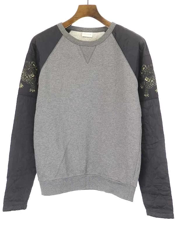 DRIES VAN NOTEN ドリスヴァンノッテン キルティングスリーブスウェット