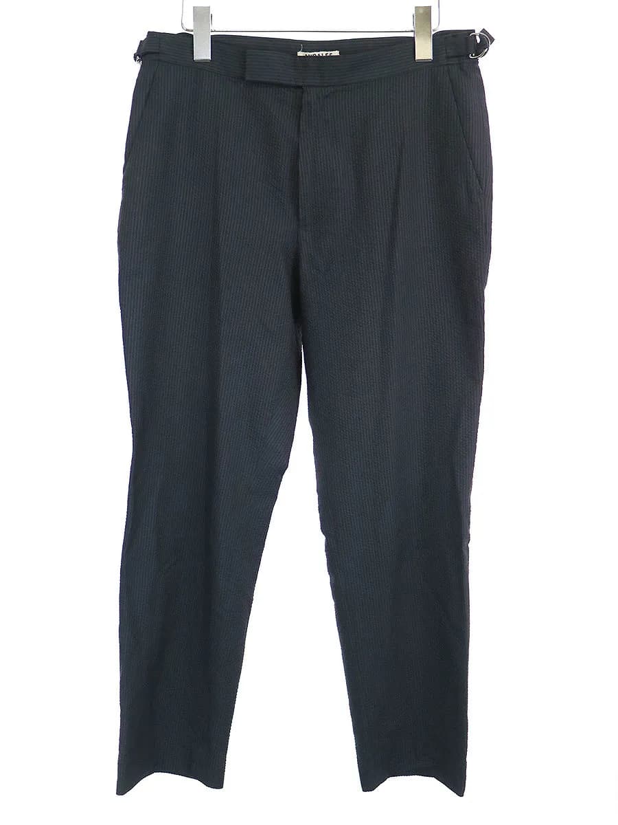 AURALEE オーラリー 17SS SILK SEERSUCKER SLACKS スラックスパンツ