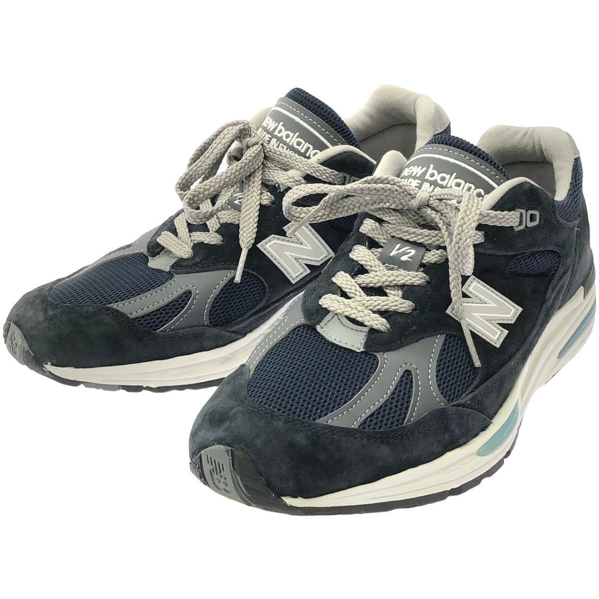 New Balance ニューバランス 991NV2 スウェードローカットスニーカー U991NV2