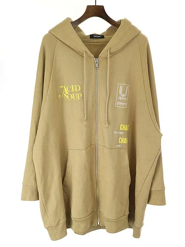 UNDERCOVER アンダーカバー 19AW ACID SOUPジップアップビッグスウェットパーカー
