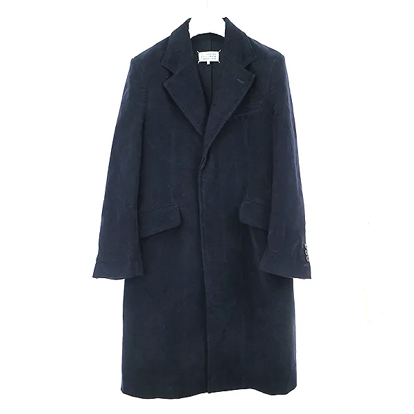Maison Margiela Maison Martin Margiela14 18AW モールスキンサークルステッチチェスターコート