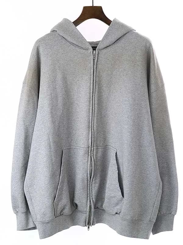 BALENCIAGA バレンシアガ 23SS ヴィンテージ加工 スモールフィットジップアップパーカー