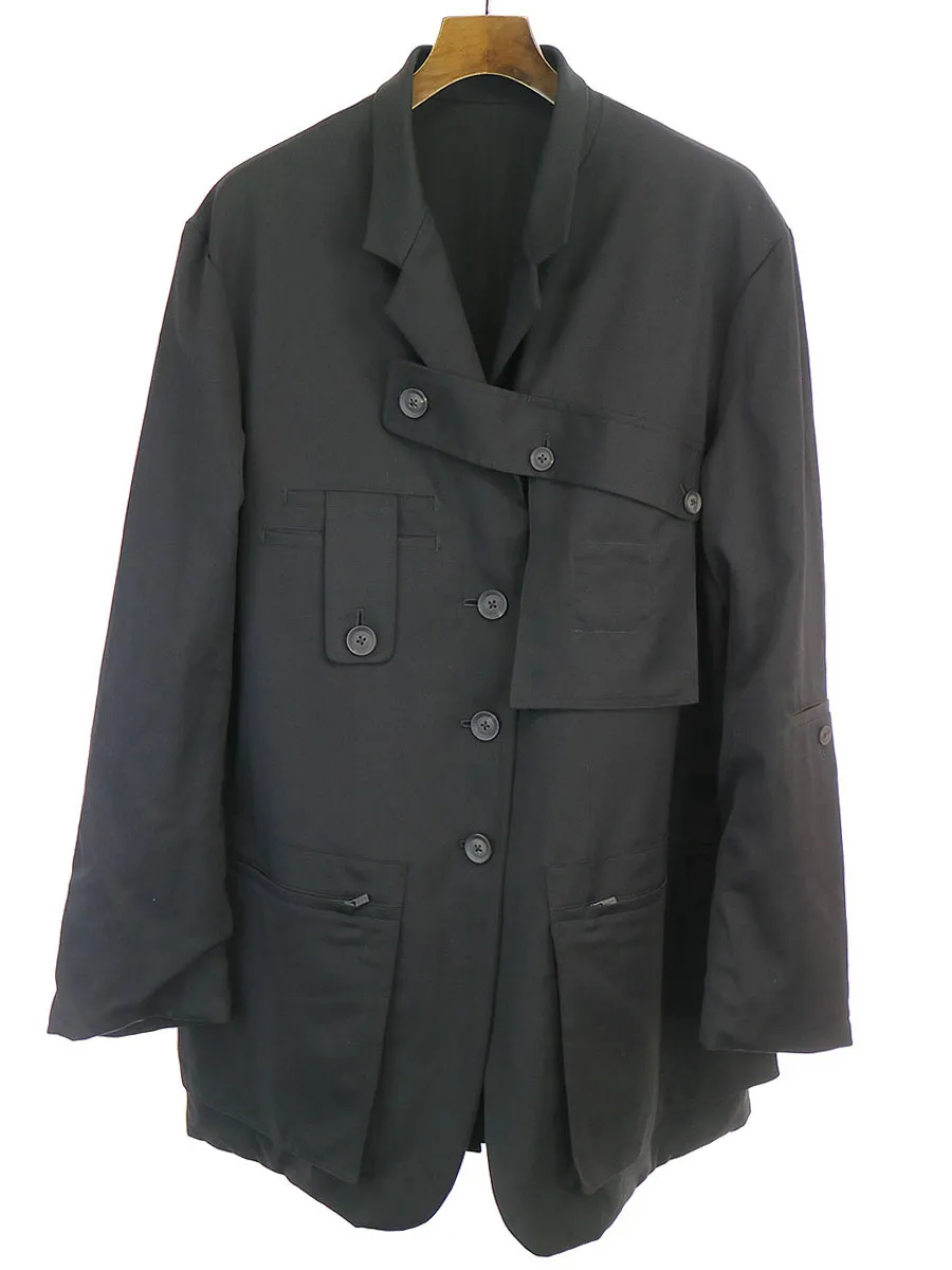 Yohji Yamamoto ヨウジヤマモト プール オム 20AW シワギャバジンリバーシブルジャケット