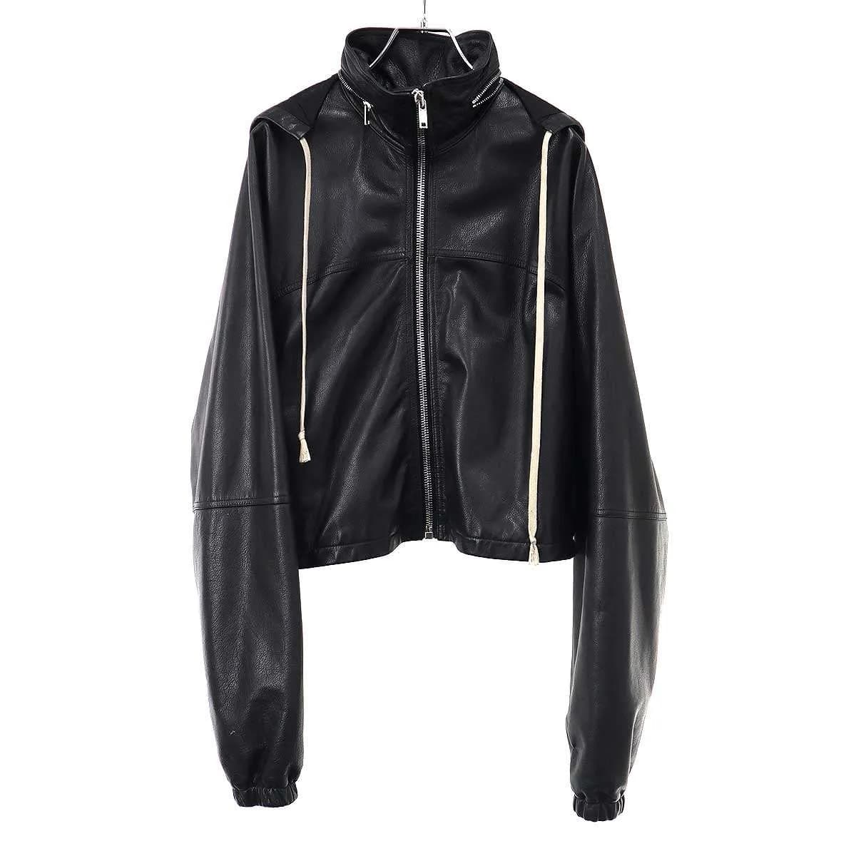 Rick Owens リックオウエンス 18AW フーデッドレザージャケット ブルゾン RP18F4716-LCW
