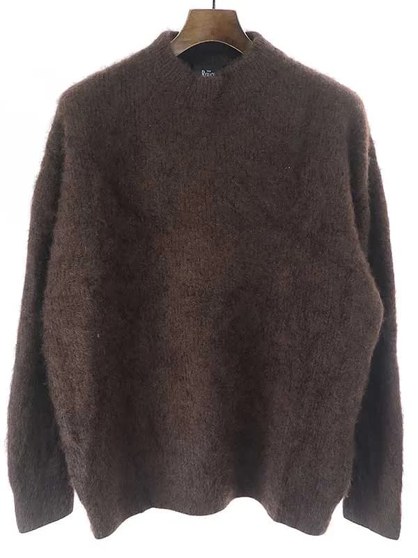 THE RERACS ザ リラクス 20AW ヤクカシミヤシャギーモックネックニットセーター